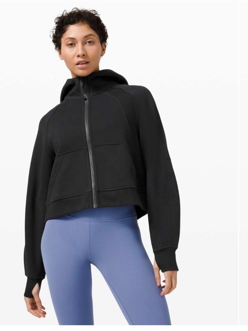 Lululemon Cropped Hooded Full-Zip Women's Sweatshirt